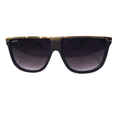 Gafas de sol 67N KOVA - negras - rectangulares - vista frontal
