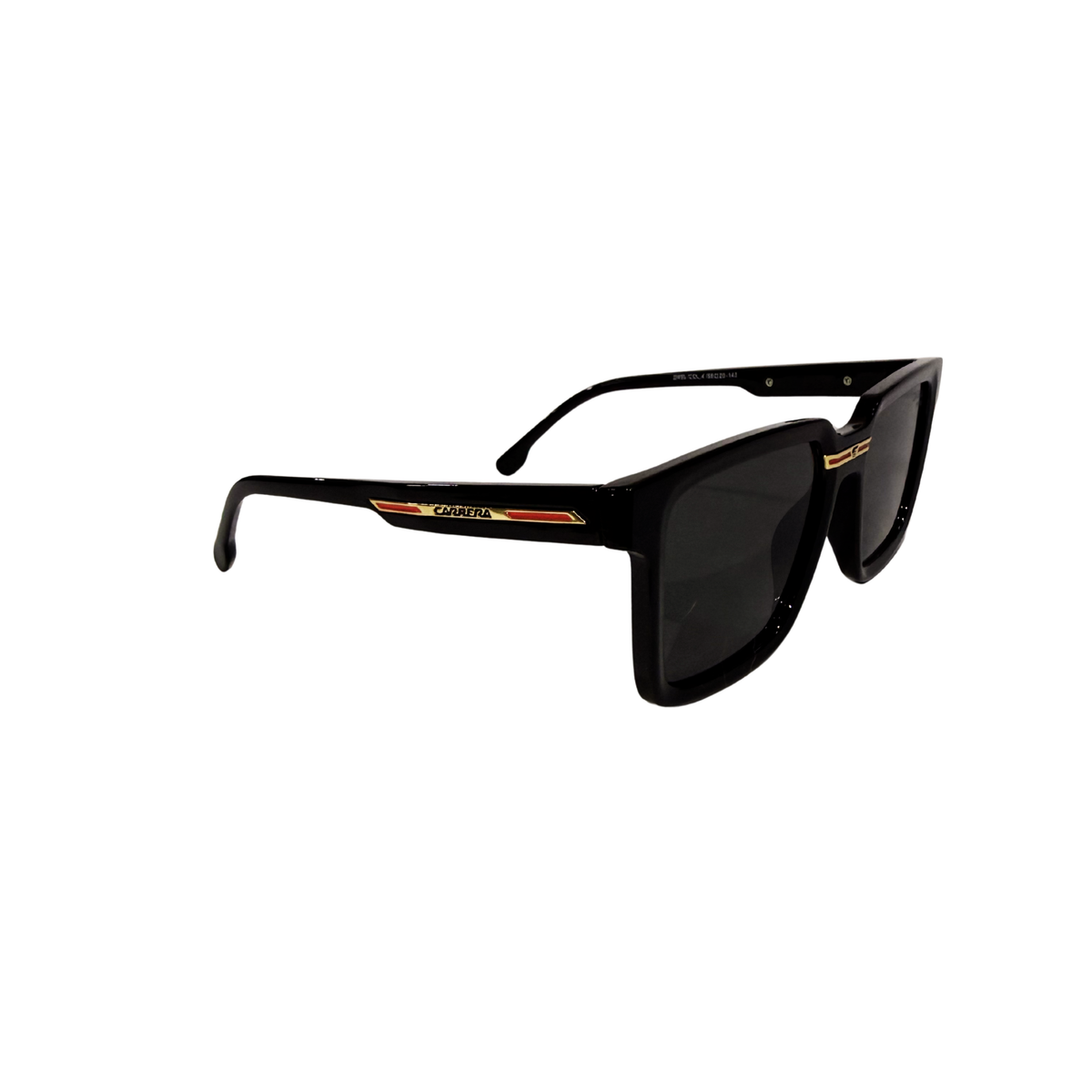 Gafas de sol CARRERA KOVA - negras - cuadradas - vista lateral
